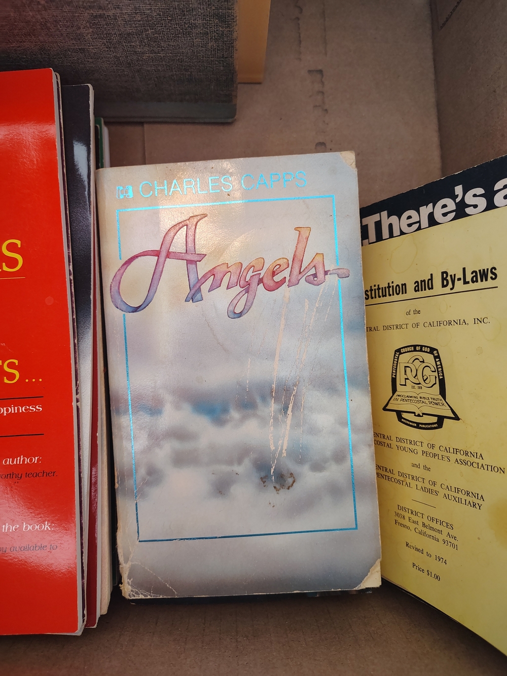 Angels by - White/Light Blue Cover Coffee Table Book